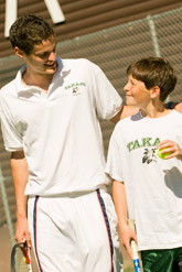 Summer camp jobs at Takajo encourage friendship between counselors and campers.