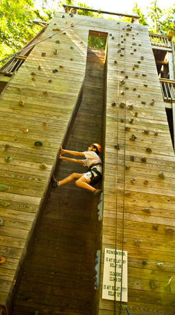 Don't worry. Finding camp is much easier than climbing the wall but almost as fun!